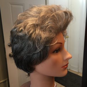 Human wig out of box